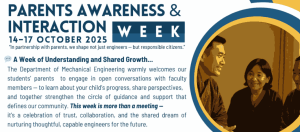 Parents Awareness & Interaction Week.